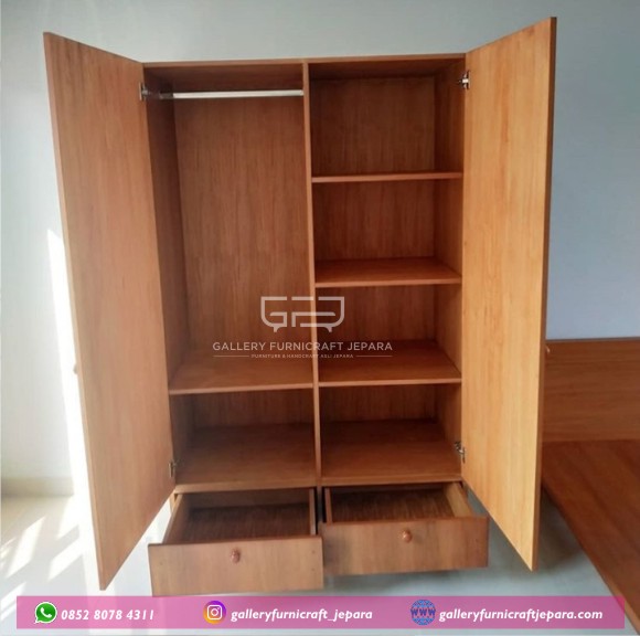 Lemari 2 Pintu Retro 2