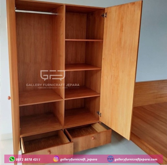 Lemari 2 Pintu Retro 3