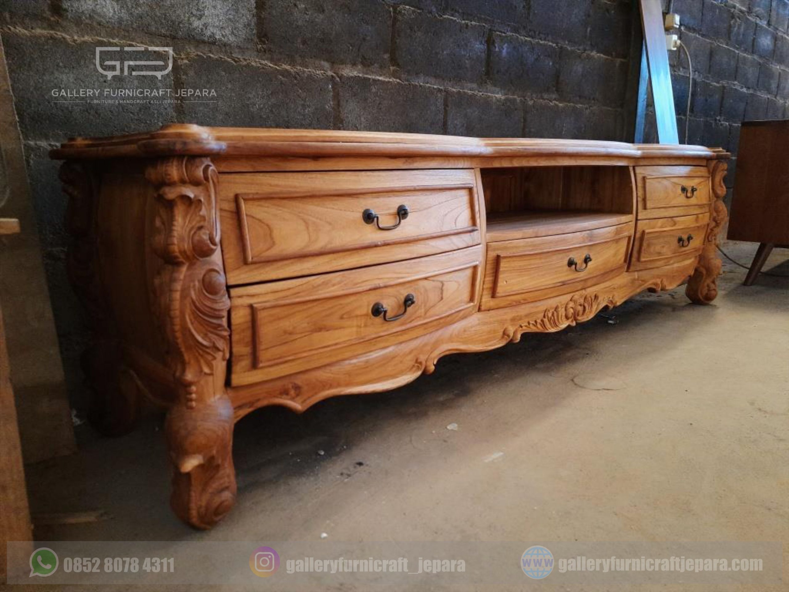 bufet ukir 200x45x55cm 02
