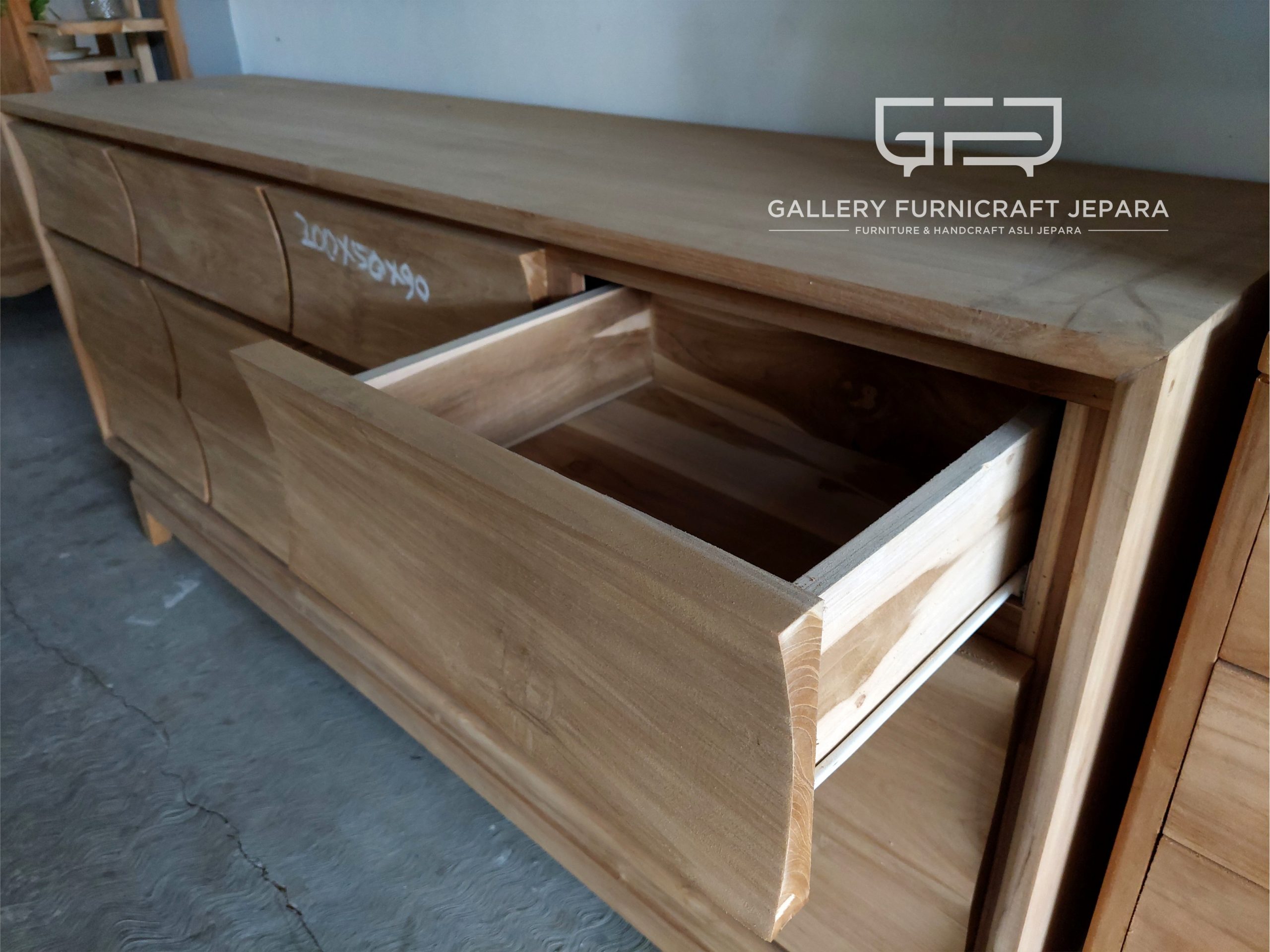 bufet minimalis ombak 200x50x90cm 02