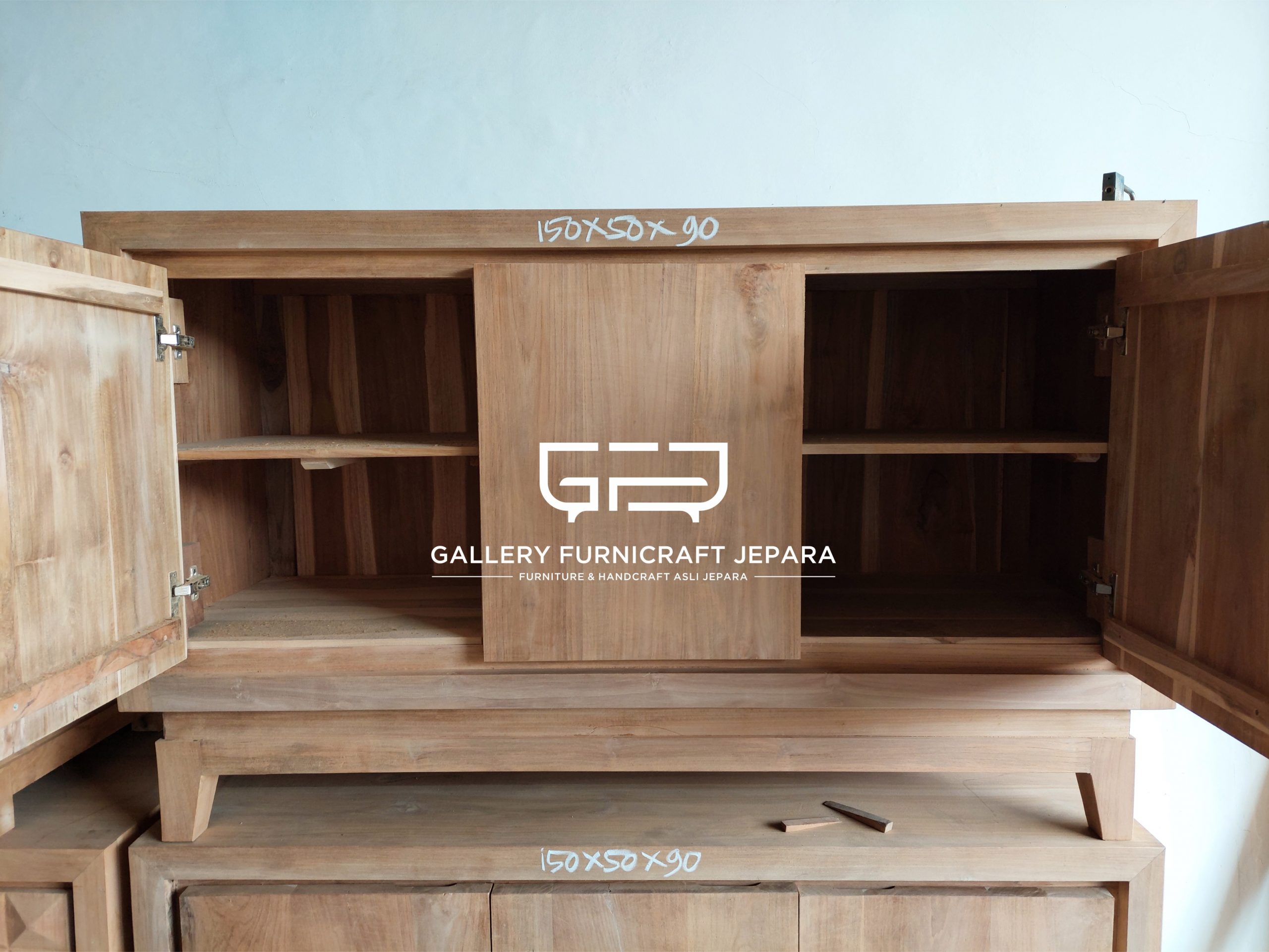 bufet minimalis polos 150x50x90cm 02
