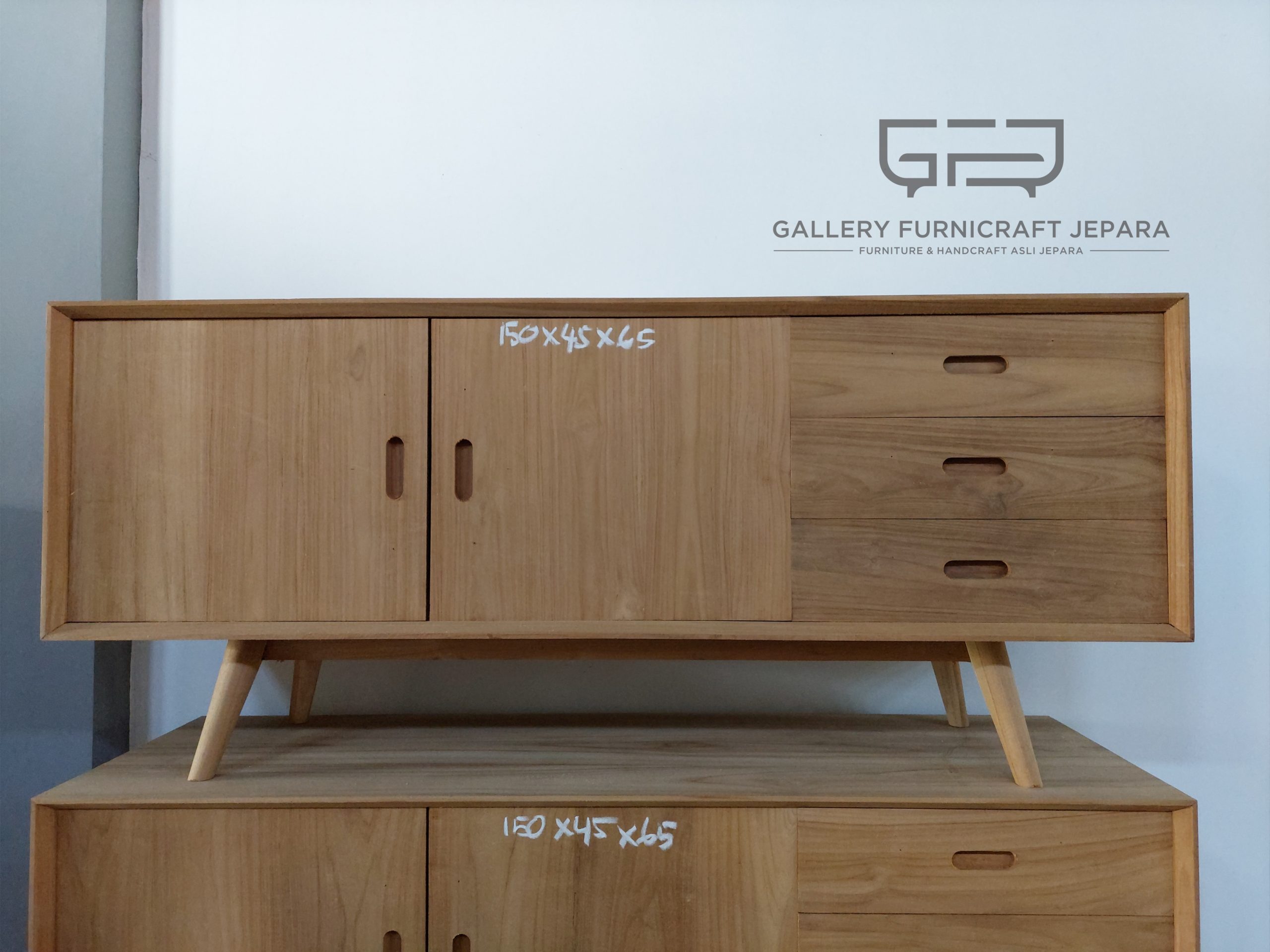 bufet pendek kaki retro 150x45x65cm 02