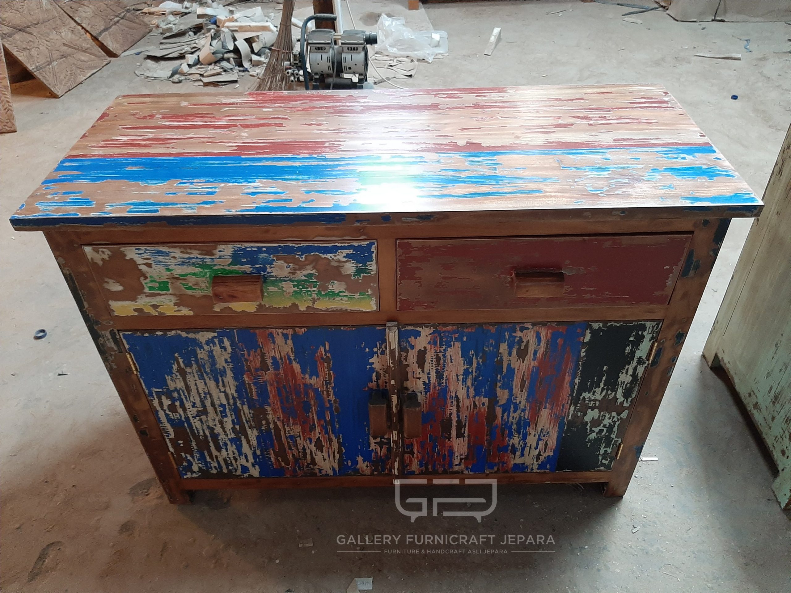 meja bufet antique scretch 110x45x80cm 02