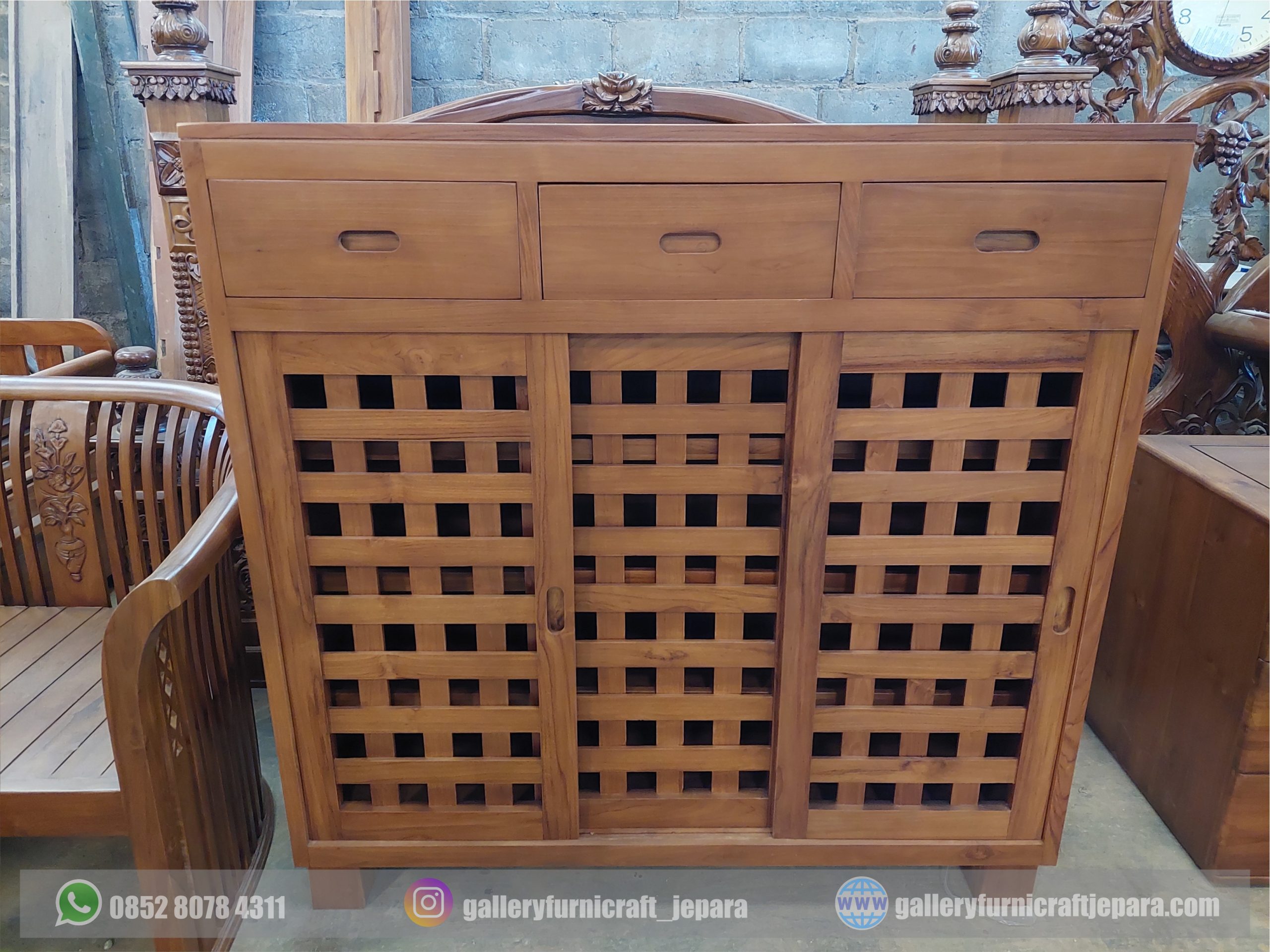 rak sepatu minimalis 120x40x120
