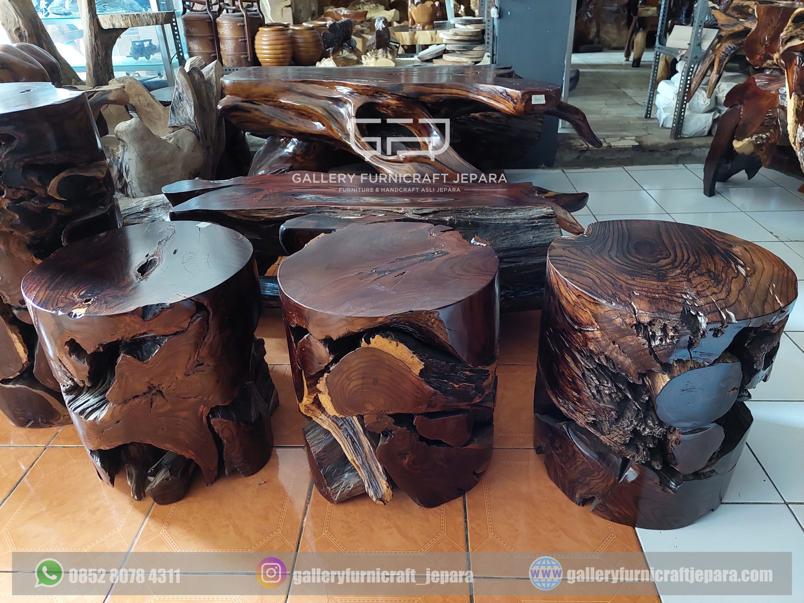 stool sonokeling antik 40x40x45cm @600 03