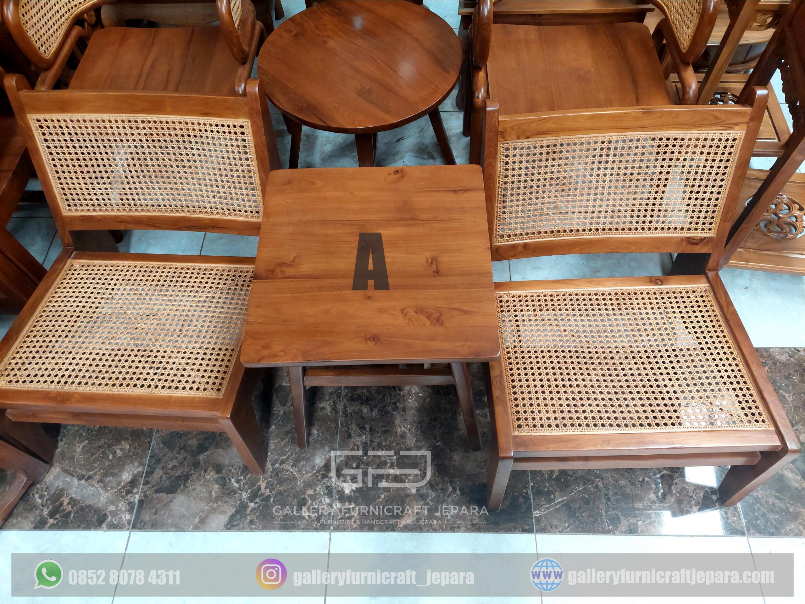 Kursi Teras Set Kayu Jati @2500