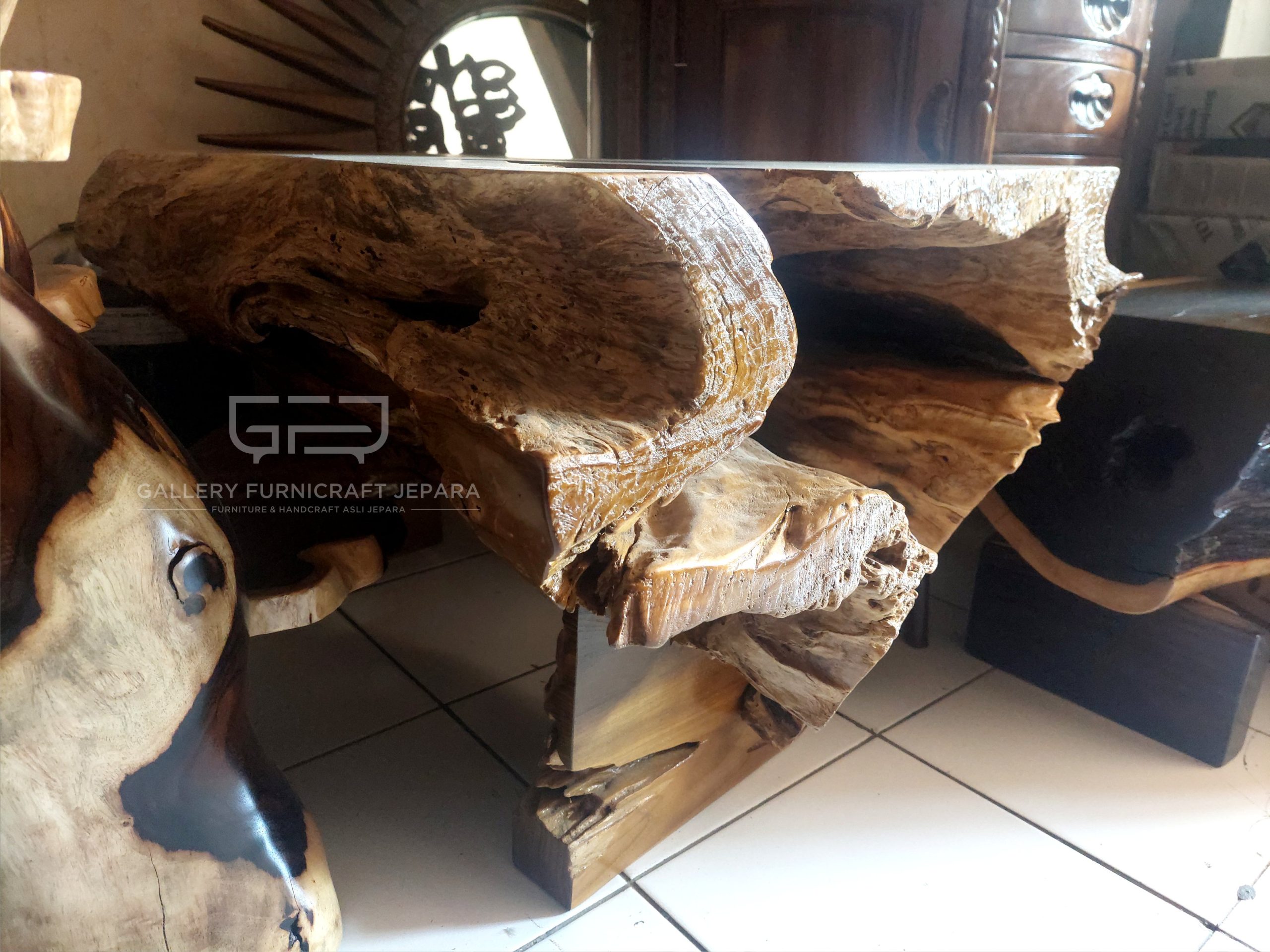 meja akar jati antik 95x60-35x50cm @1500 #galehsantoso 02