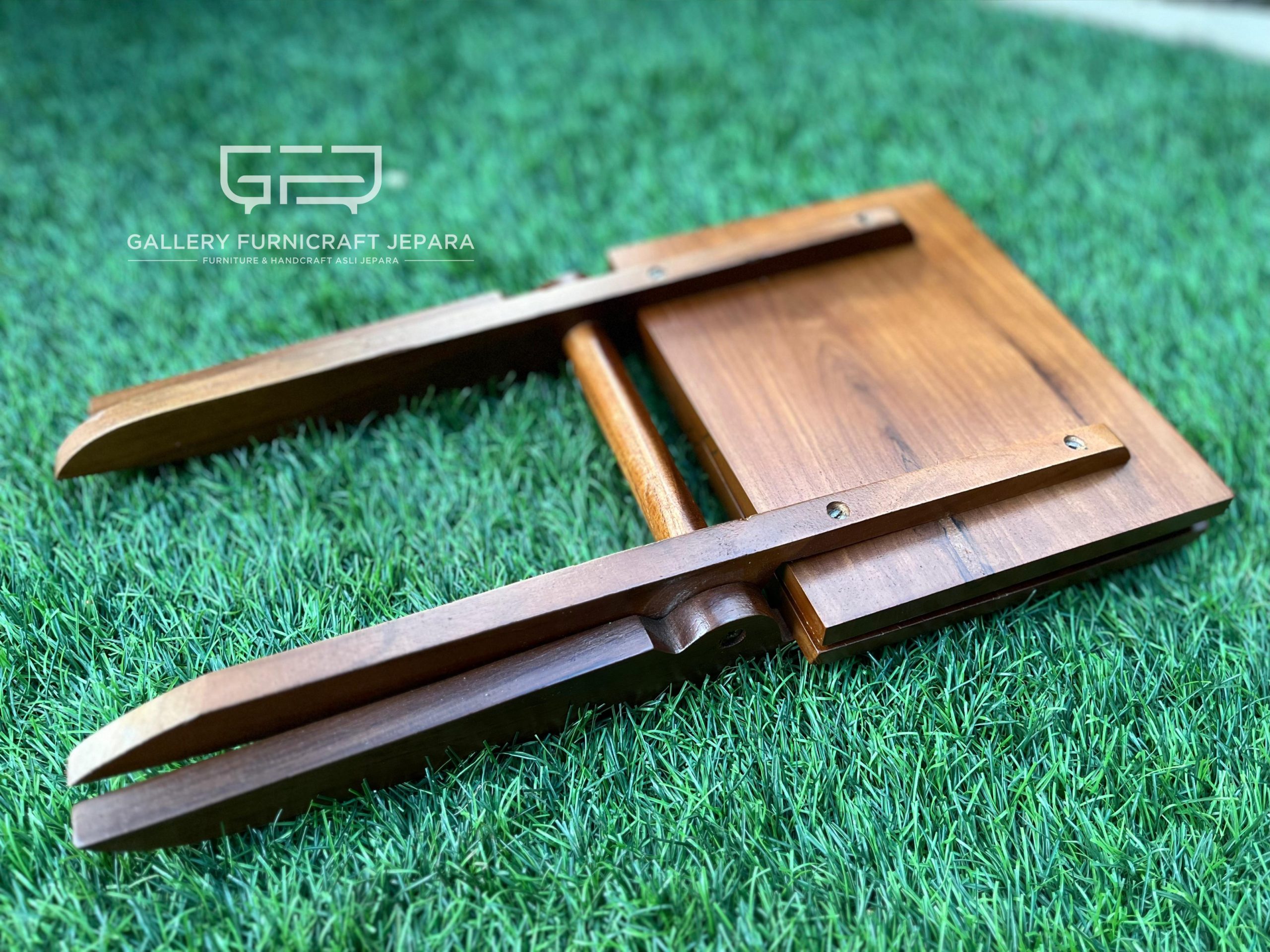 SKU198 rekal al-quran lipat kayu jati polos 33x20cm @65 02