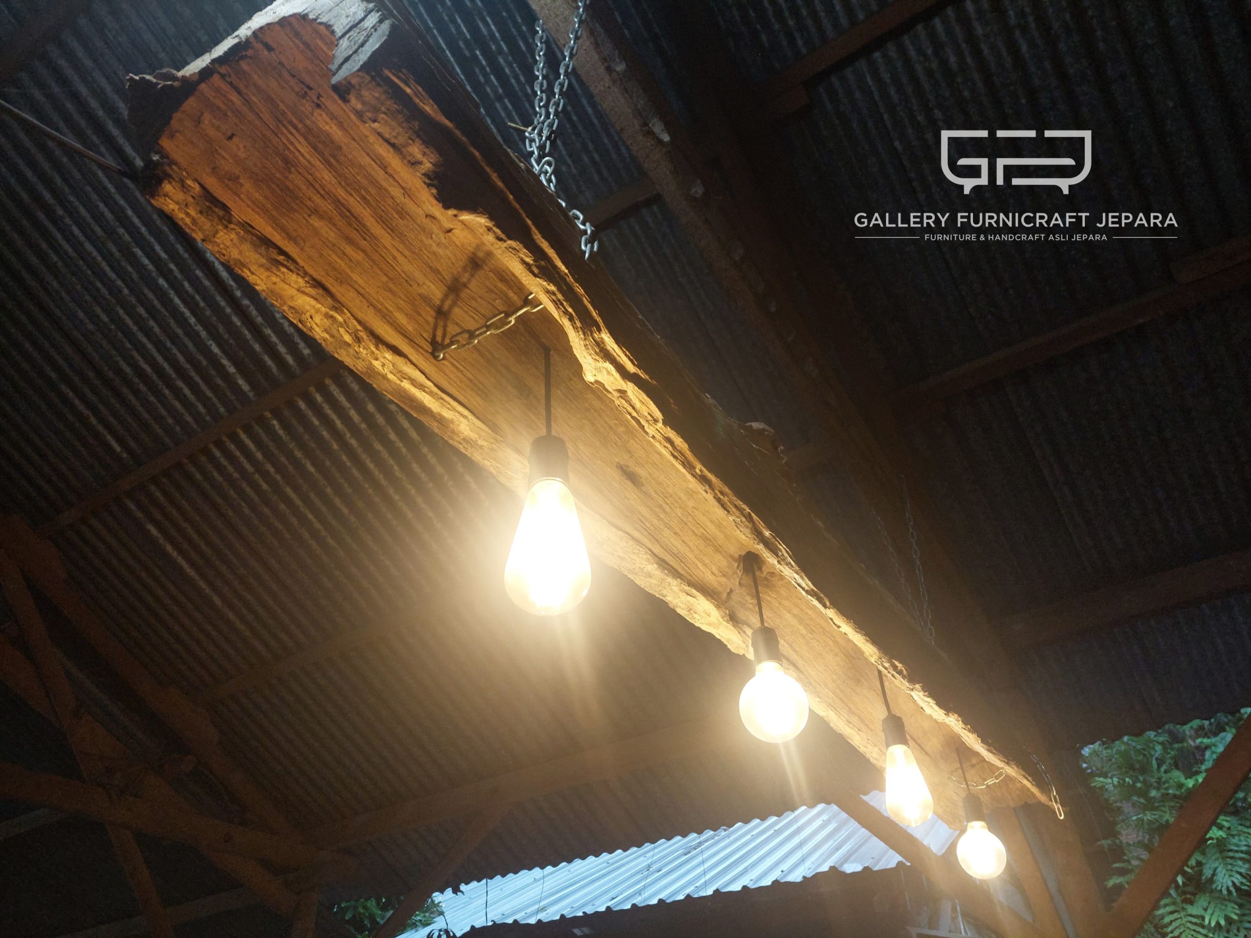 Lampu Gantung Jati Erosi Antik 200cm @1500 05