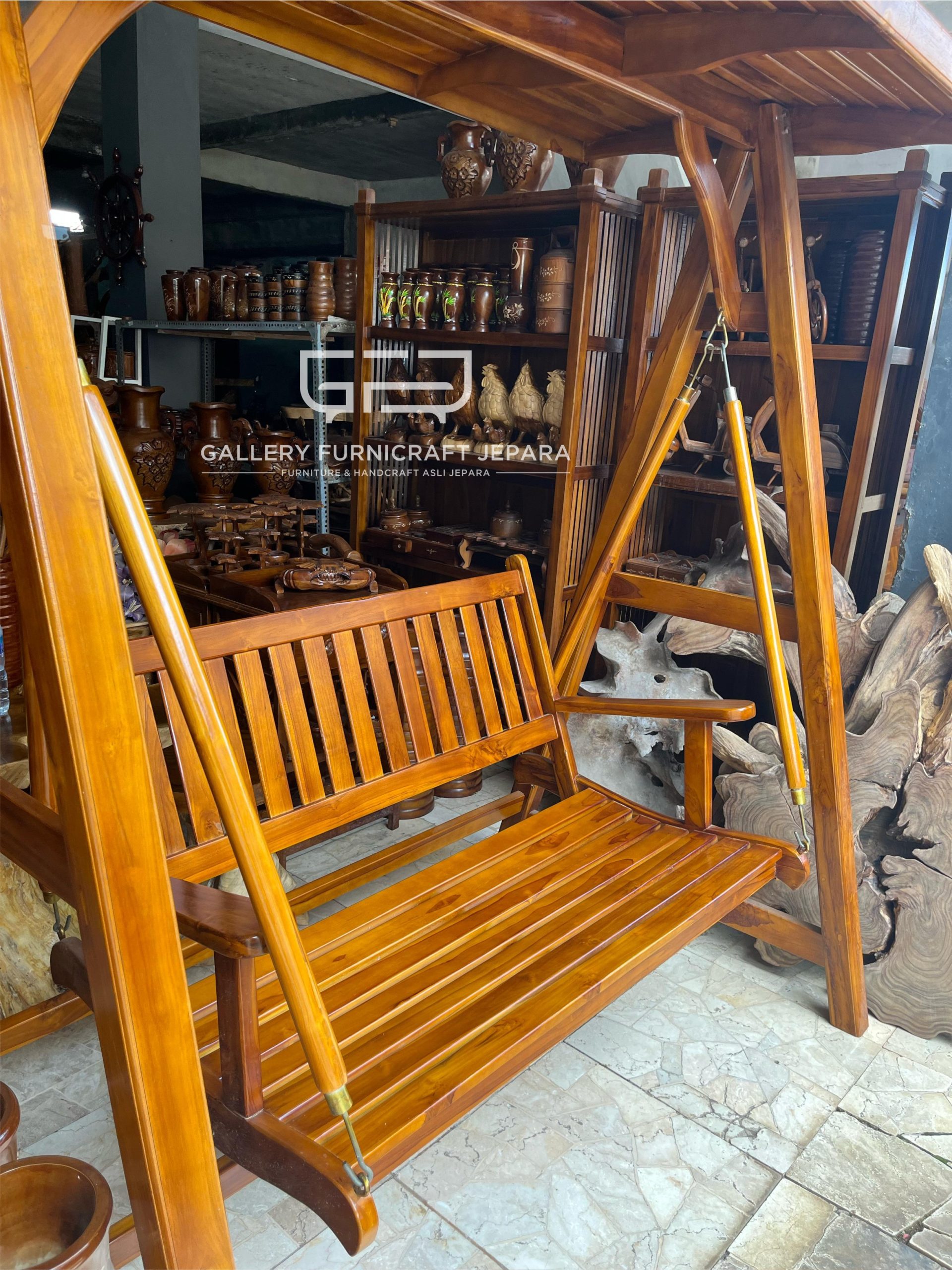 Ayunan Kayu Jati 170x95x190cm @1850 04