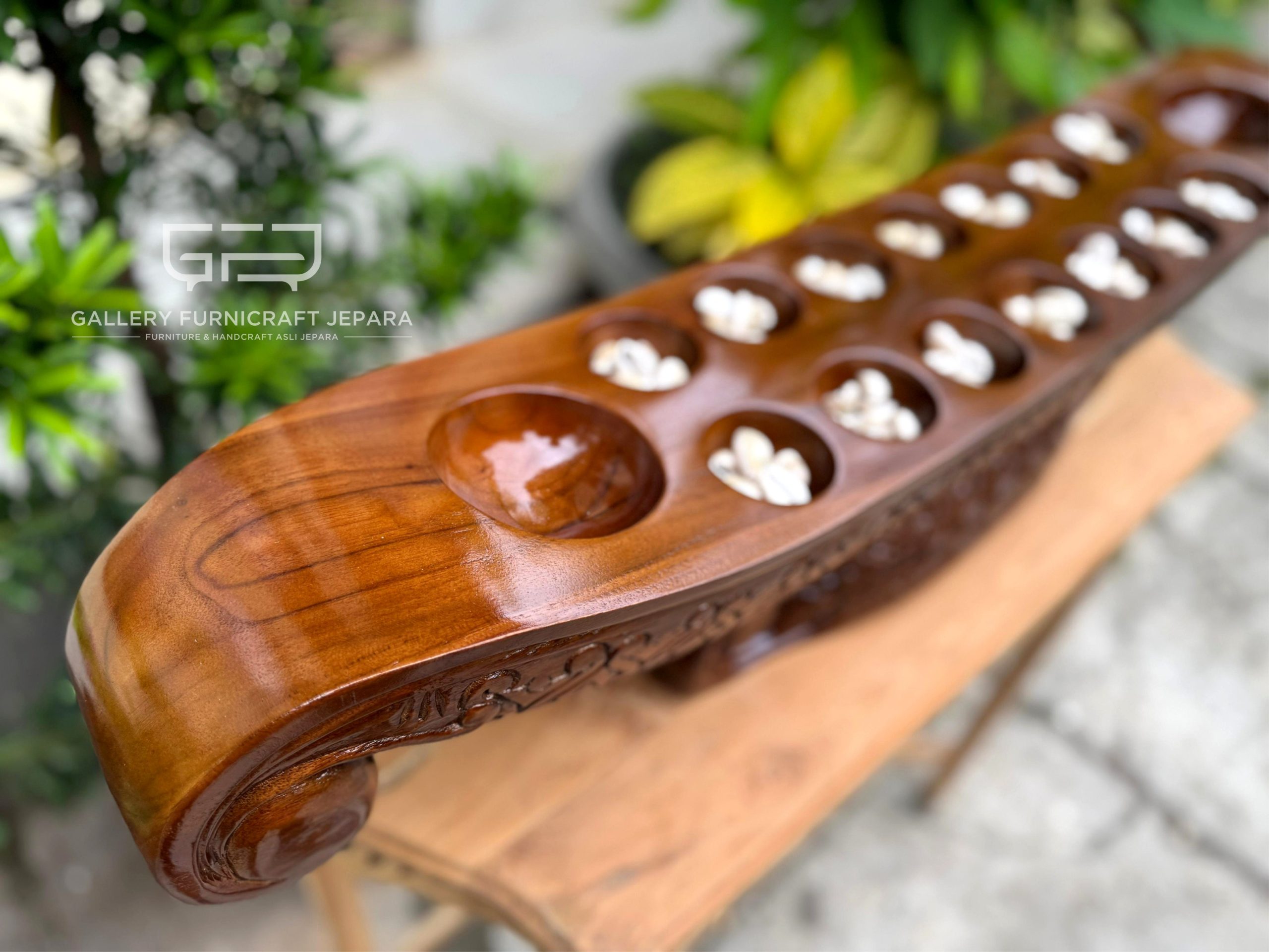 DAKON GAMELAN 7 LUBANG FULSETT TEMPAT KERANG BATIK 90X15X20CM 10