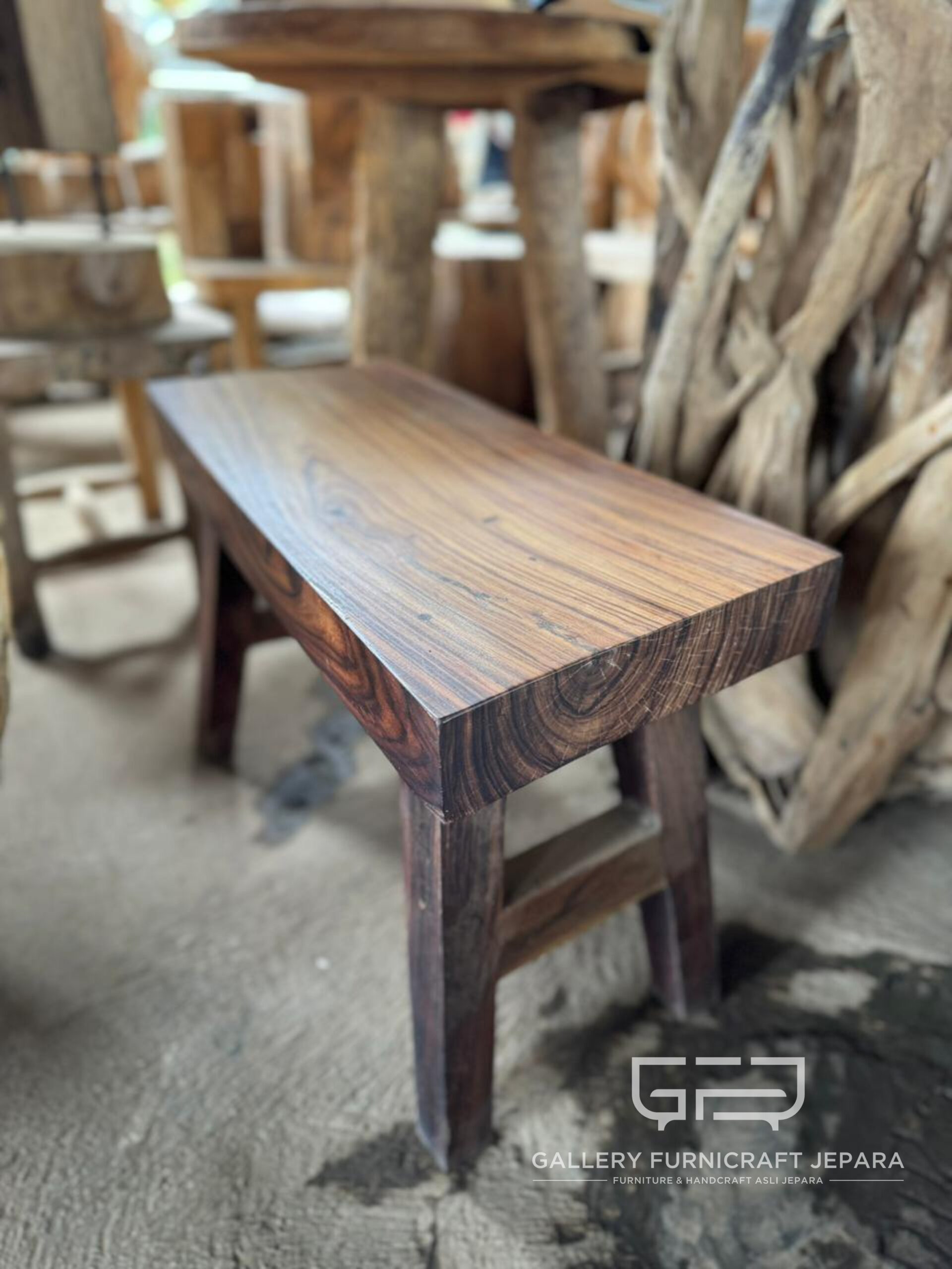 Stool Galih Sonokeling Solid 65x30x40cm 03