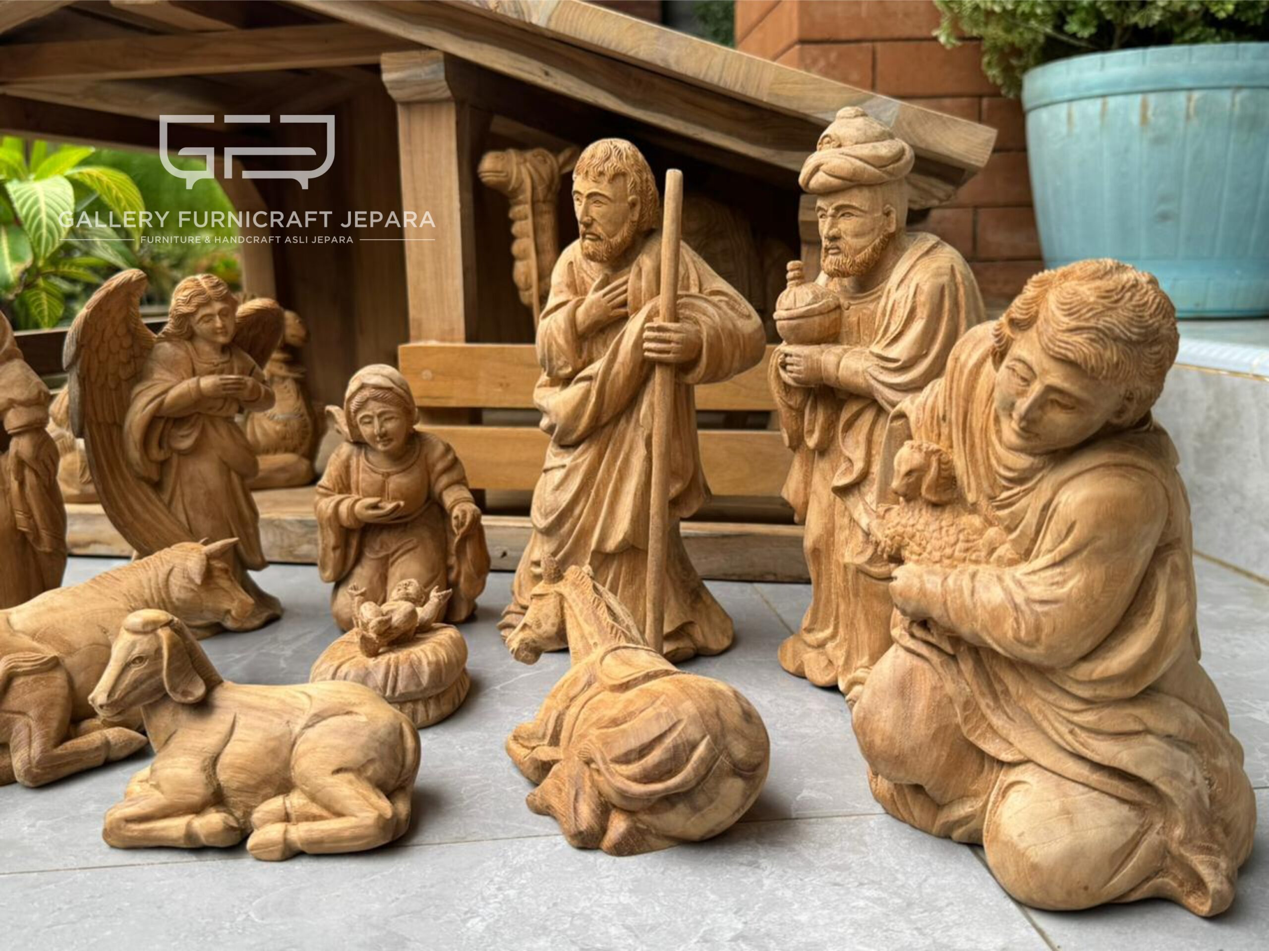 Nativity Set Patung Natal Lengkap 10