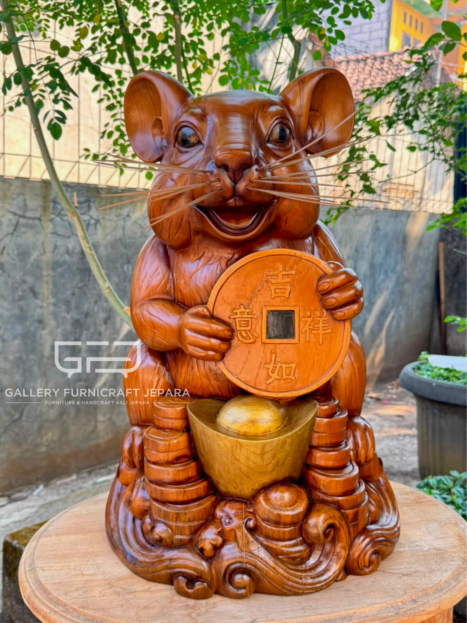 Feng Shui Rat Statue 52cm 02