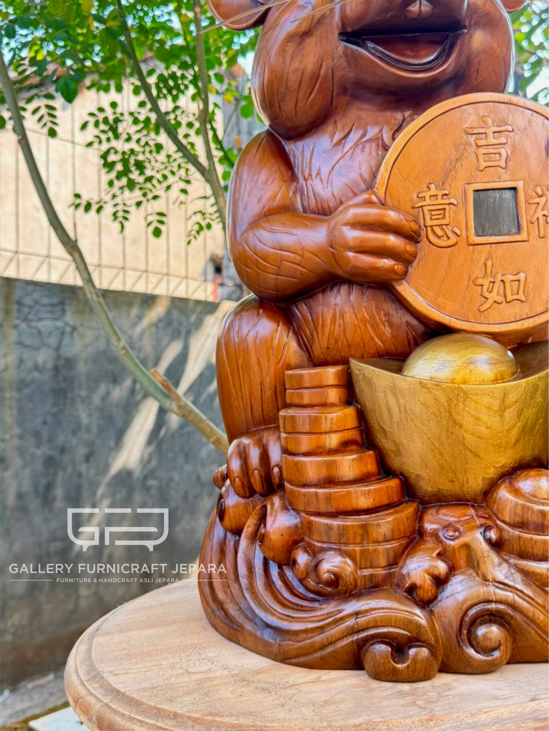 Feng Shui Rat Statue 52cm 03