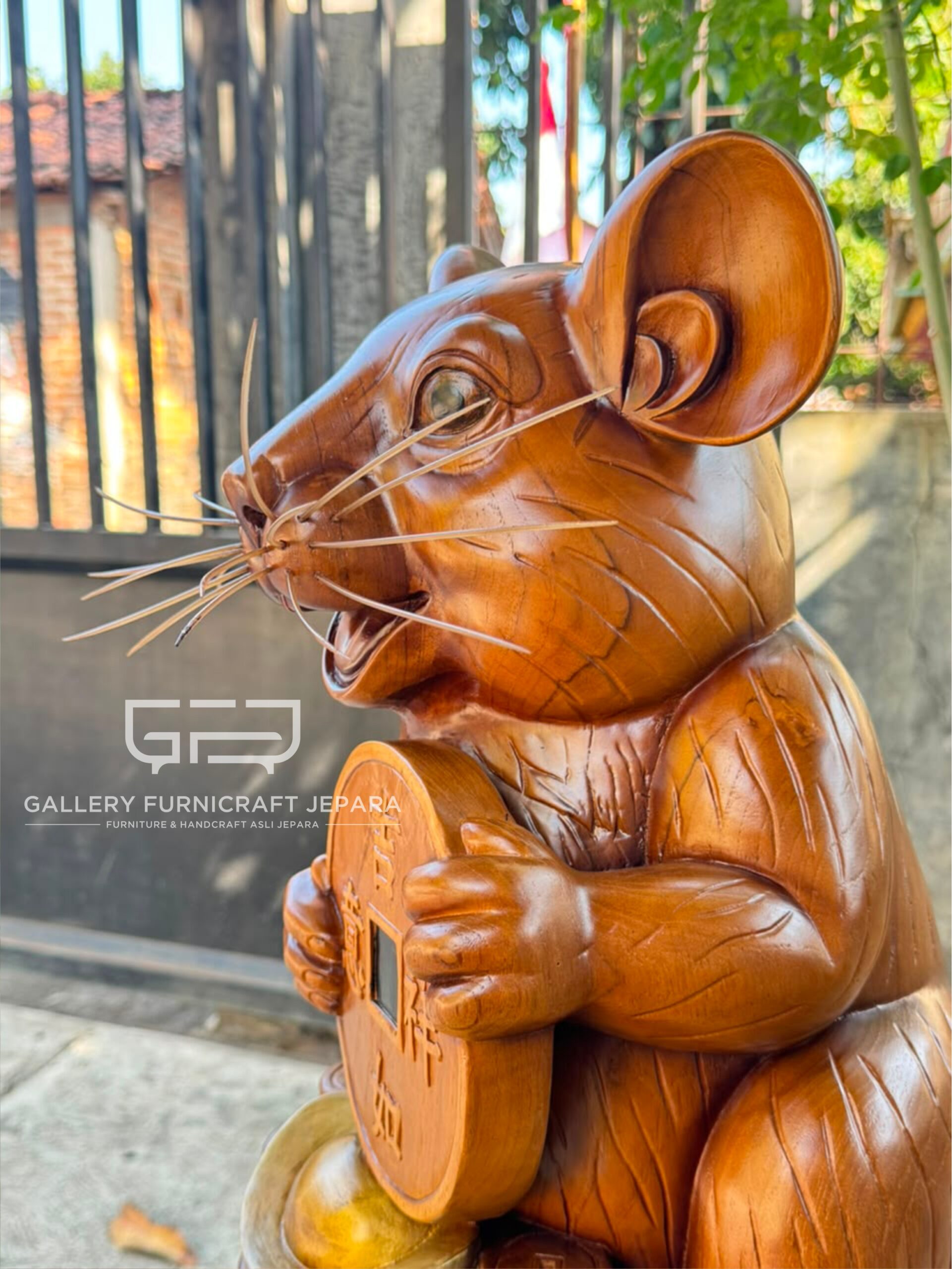 Feng Shui Rat Statue 52cm 05