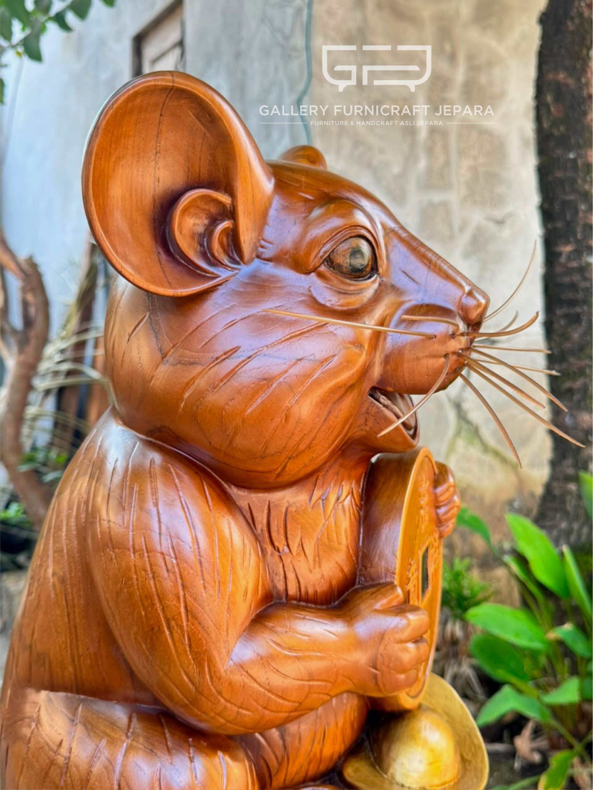 Feng Shui Rat Statue 52cm 07