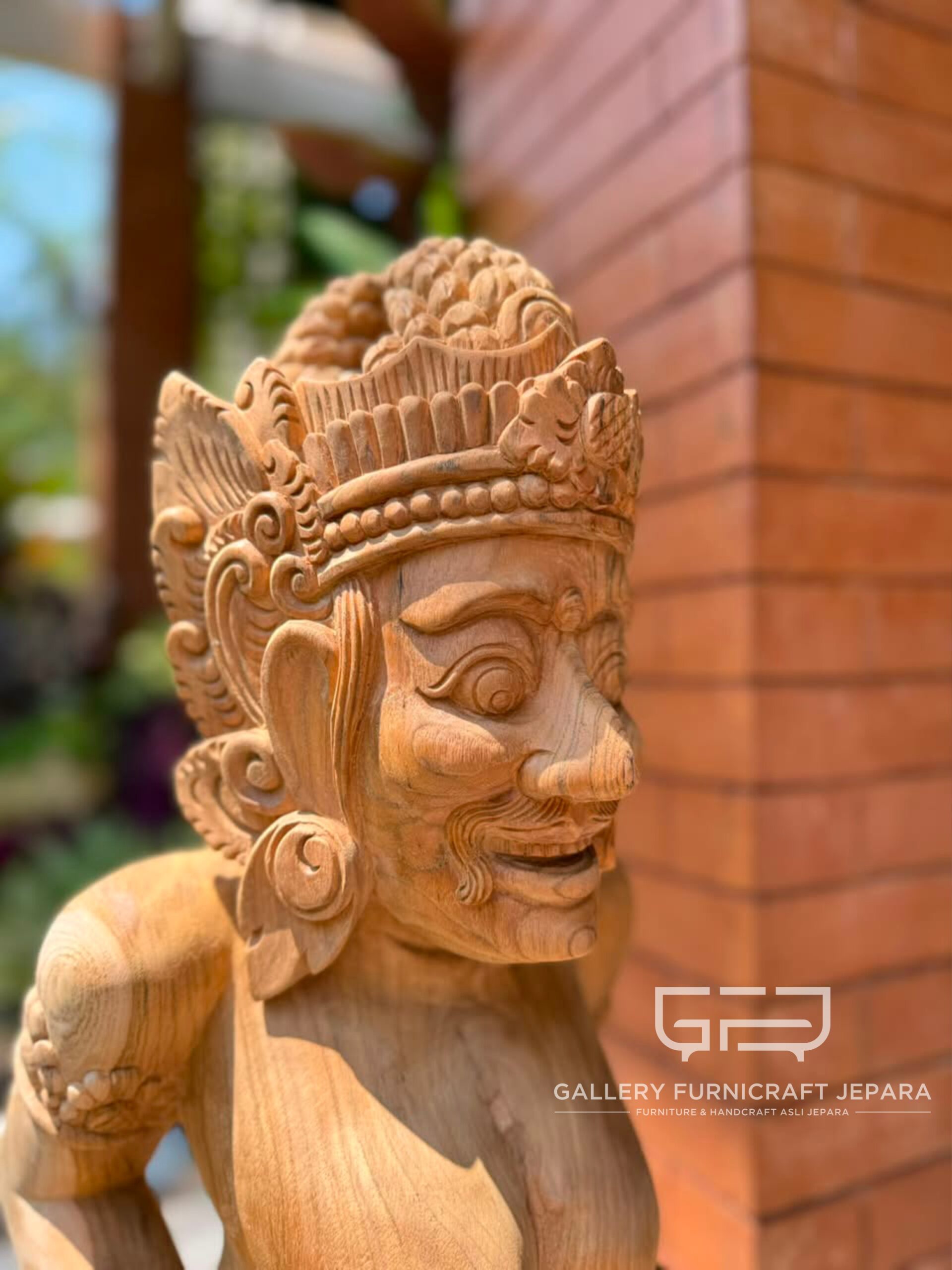 Patung Dewi Durga Dwarapala Jati 85cm @2k 04