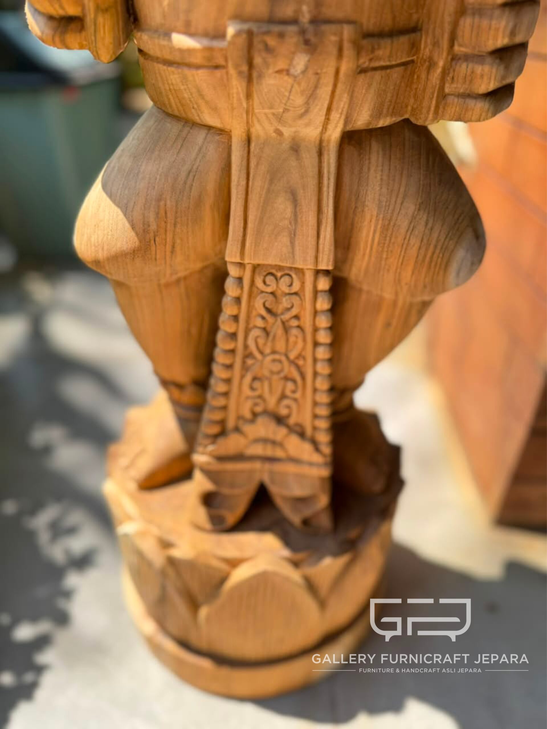 Patung Dewi Durga Dwarapala Jati 85cm @2k 06